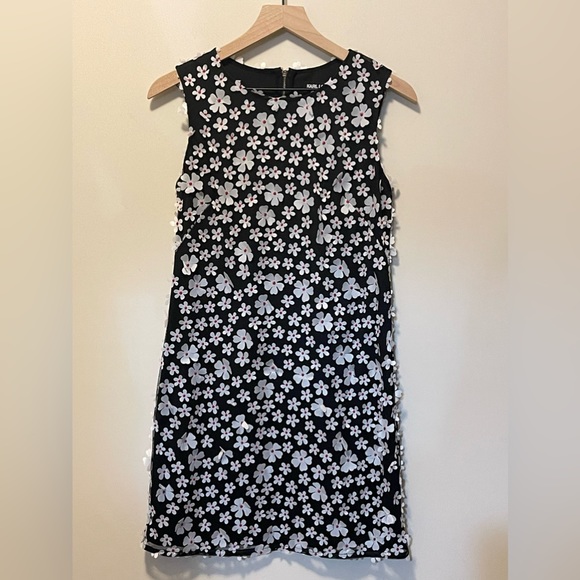 Karl Lagerfeld 3-D Daisy Mini Shift Dress - Picture 4 of 9